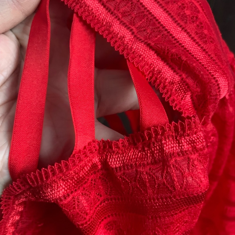 Red Lace Babydoll Lingerie